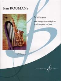 Boumans Miniatures Alto Saxophone & Piano Sheet Music Songbook