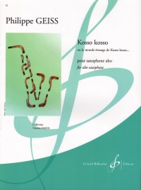 Geiss Kosso Kosso Alto Saxophone Sheet Music Songbook