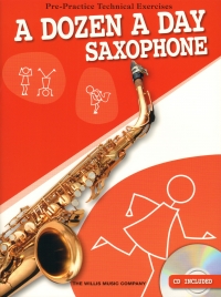 Dozen A Day Saxophone Alto Book & Cd Sheet Music Songbook
