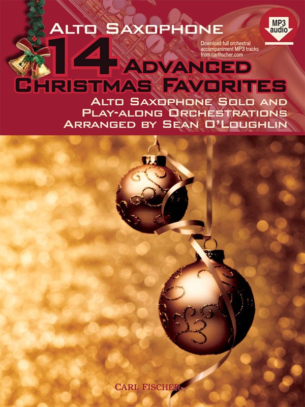 14 Advanced Christmas Favorites Alto Sax + Online Sheet Music Songbook