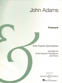 Adams Postmark Soprano Sax & Piano Sheet Music Songbook