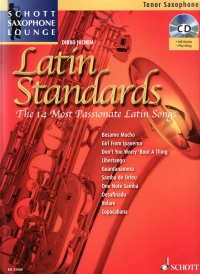 Latin Standards Tenor Book & Cd Saxophone Lounge Sheet Music Songbook