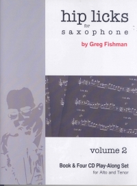 Hip Licks For Saxophone Fischman Book 2 & 4 Cds Sheet Music Songbook