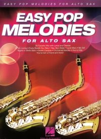 Easy Pop Melodies Alto Sax Book Only Sheet Music Songbook