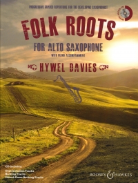 Folk Roots For Alto Saxophone Davies Book & Cd Sheet Music Songbook