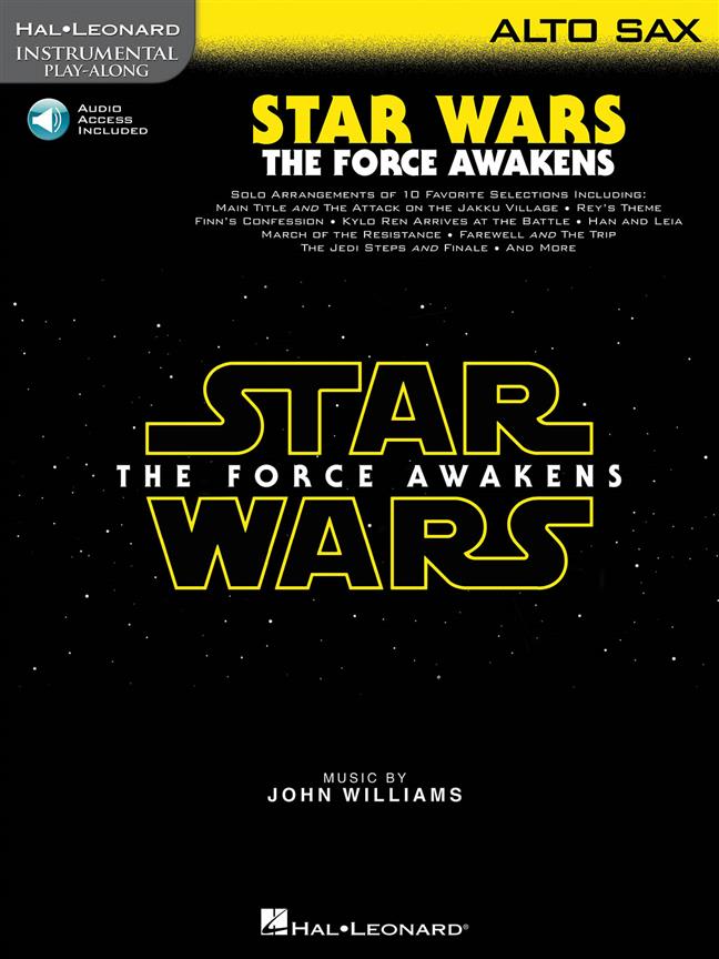 Star Wars Vii The Force Awakens Alto Sax + Online Sheet Music Songbook