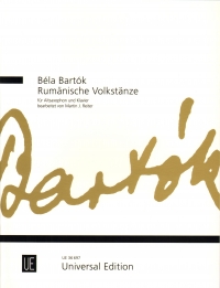 Bartok Romanian Folk Dances Alto Saxophone Sheet Music Songbook