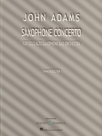 Adams Saxophone Concerto Piano Reduction Sheet Music Songbook