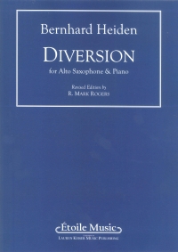 Heiden Diversion Alto Saxophone & Piano Sheet Music Songbook
