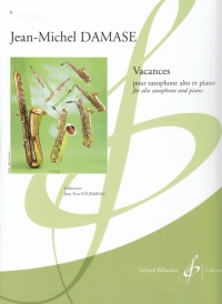 Damase Vacances Alto Saxophone & Piano Sheet Music Songbook