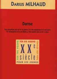 Milhaud Danse Eb Saxophone & Piano Sheet Music Songbook