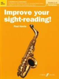 Improve Your Sight Reading Saxophone Grades 1-5 Sheet Music Songbook