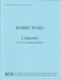 Ward Concerto Tenor Saxophone & Piano Sheet Music Songbook