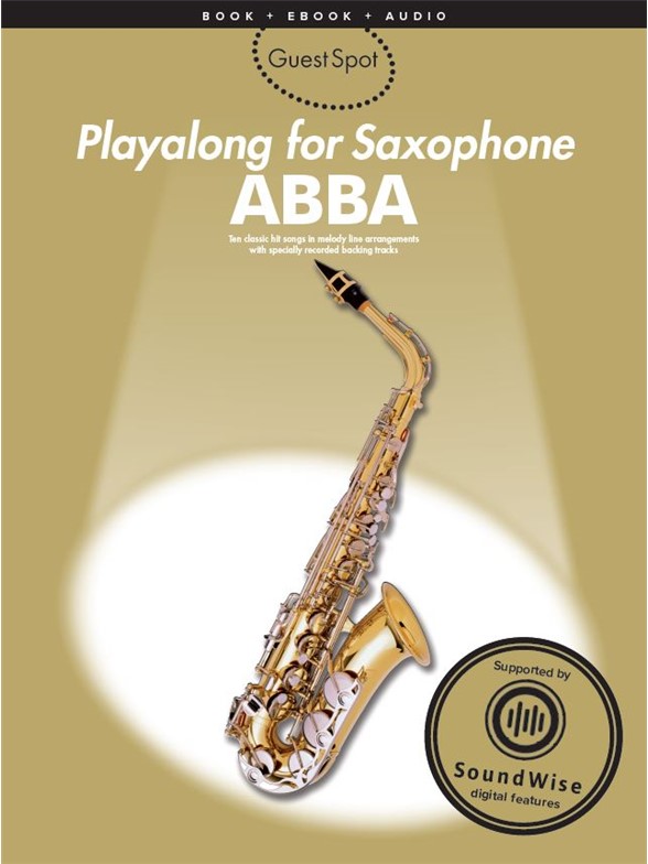Guest Spot Abba Alto Sax Book + Online Sheet Music Songbook