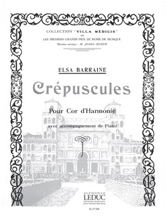 Barraine Crepuscules Alto Saxophone & Piano Sheet Music Songbook