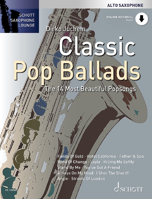 Classic Pop Ballads Alto Saxophone Book & Online Sheet Music Songbook