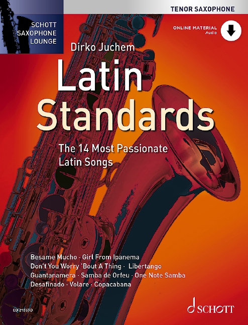 Latin Standards Tenor Saxophone Book & Online Sheet Music Songbook