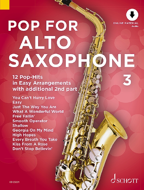 Pop For Alto Saxophone 3 1-2 Alto Saxophones Sheet Music Songbook