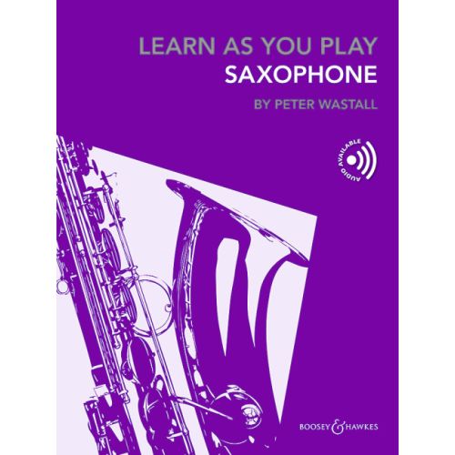 Learn As You Play Saxophone Book & Online Wastall Sheet Music Songbook