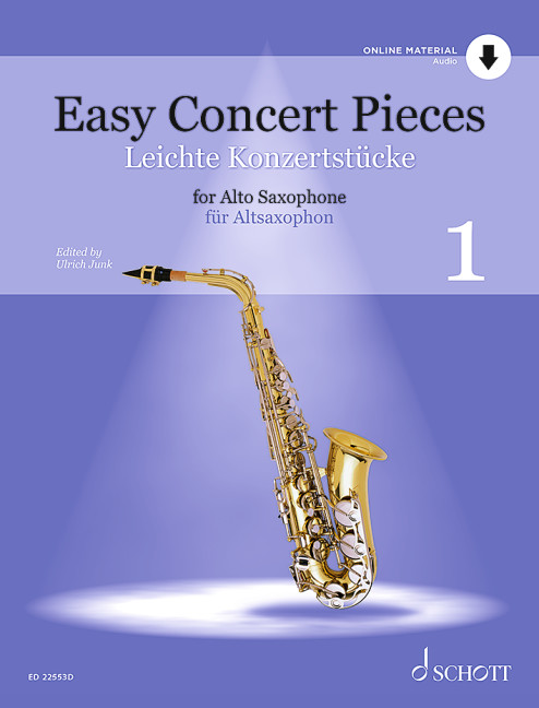 Easy Concert Pieces 1 Alto Saxophone + Online Sheet Music Songbook