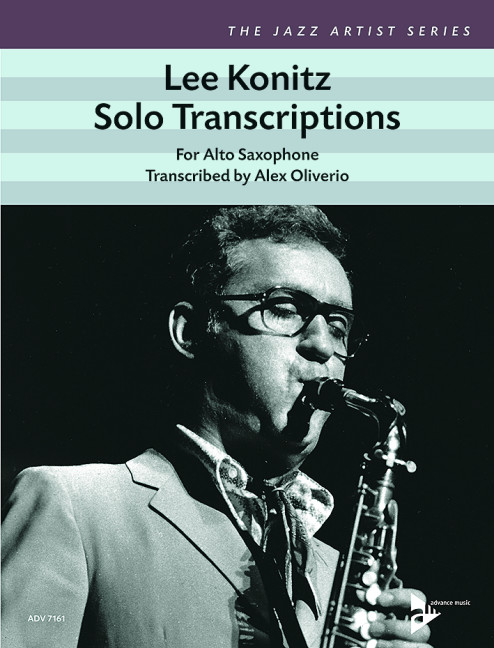 Lee Konitz Solo Transcriptions Alto Saxophone Sheet Music Songbook