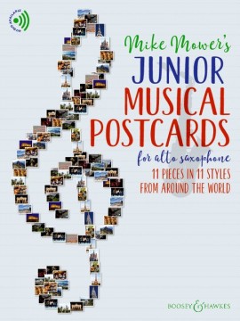 Junior Musical Postcards Mower Alto Sax + Online Sheet Music Songbook