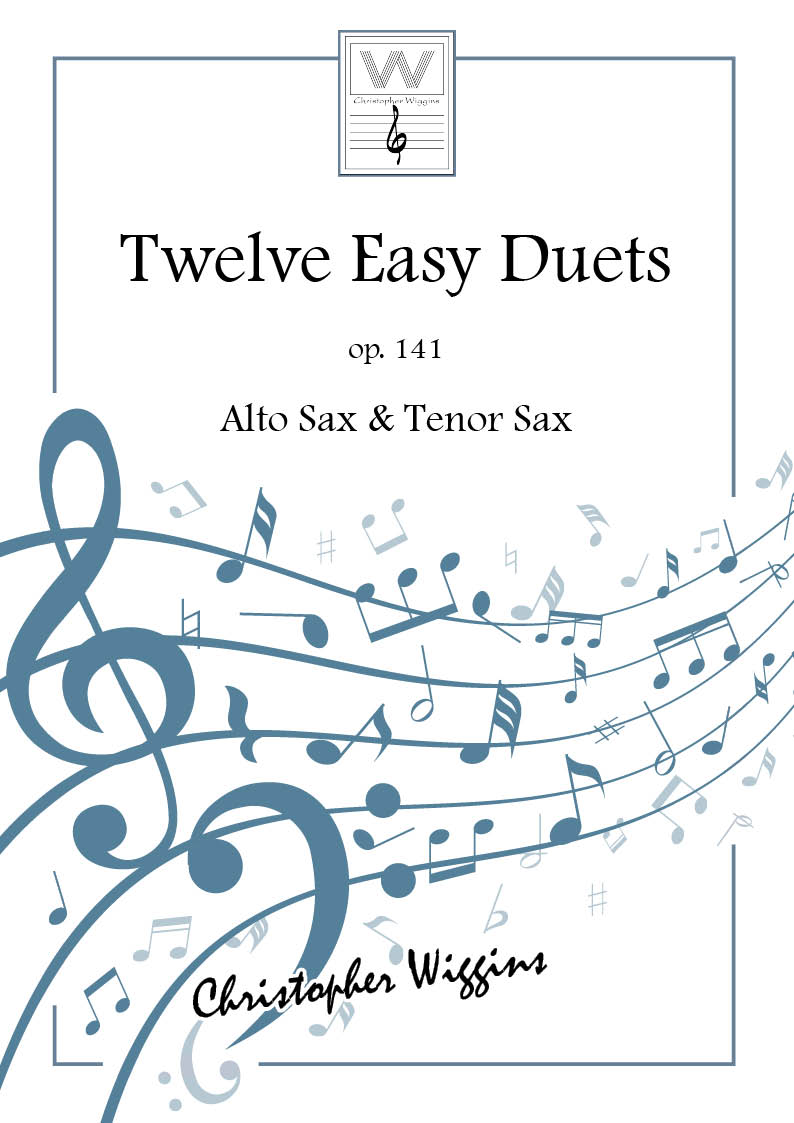 Wiggins Twelve Easy Duets Op141 Alto & Tenor Sax Sheet Music Songbook