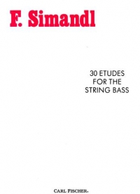 Simandl 30 Etudes String Bass Sheet Music Songbook