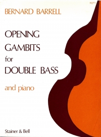 Barrell Opening Gambits For Double Bass And Piano Sheet Music Songbook