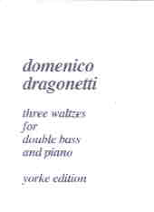 Dragonetti Waltzes 3 Double Bass Sheet Music Songbook