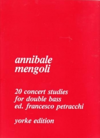 Mengoli 20 Concert Studies Petracchi Double Bass Sheet Music Songbook