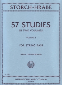 Storch-hrabe Studies Vol 1 Double Bass Sheet Music Songbook