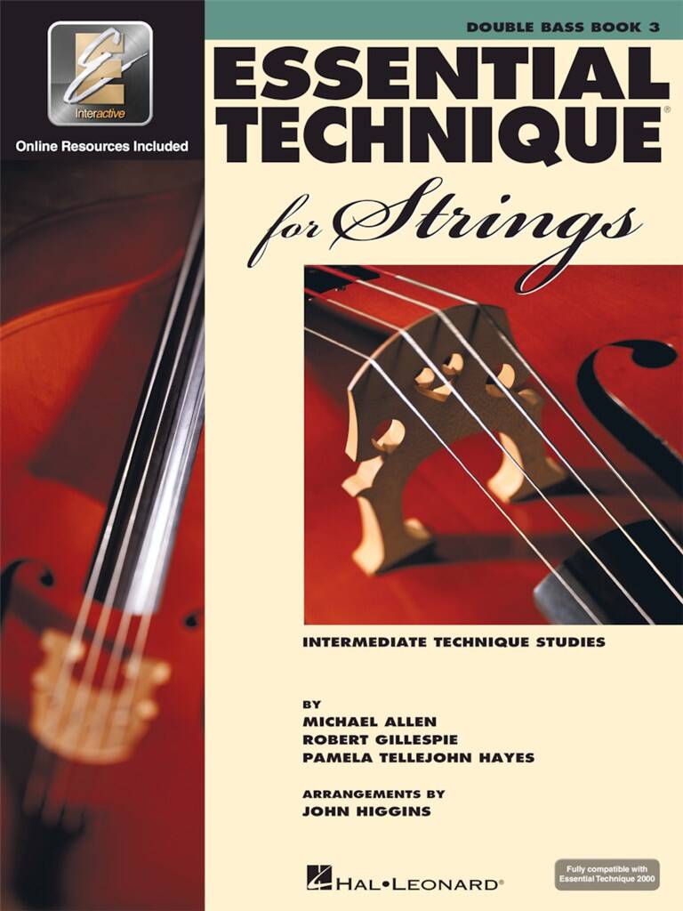 Essential Technique Strings 2000 Book 3 Bass/audio Sheet Music Songbook