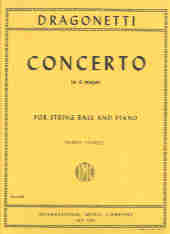 Dragonetti Concerto Amaj Double Bass & Piano Sheet Music Songbook