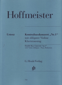 Hoffmeister Concerto No 1 Double Bass Sheet Music Songbook