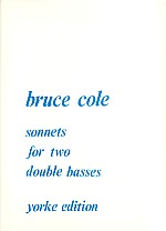 Cole Sonnets For 2 Double Basses Sheet Music Songbook