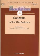 Andersen Sonatina Double Bass & Piano Cd Solos Sheet Music Songbook