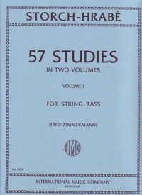 Storch-hrabe 57 Studies Vol 1 Double Bass Sheet Music Songbook