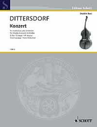 Dittersdorf Concerto In E Maj Double Bass & Piano Sheet Music Songbook