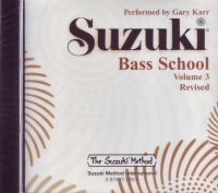 Suzuki Bass School Vol 3 Cd Only Sheet Music Songbook
