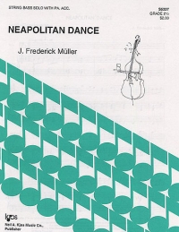 Muller Neapolitan Dance Double Bass & Piano Sheet Music Songbook