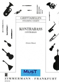 Double Bass Fingering Chart Sheet Music Songbook