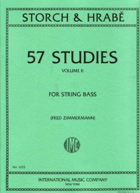 Storch 57 Studies Volume 2 Double Bass Sheet Music Songbook