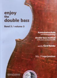 Enjoy The Double Bass 3 + Cd 5.5-7 Position Sheet Music Songbook