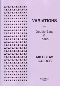 Gajdos Variations Double Bass & Piano Sheet Music Songbook