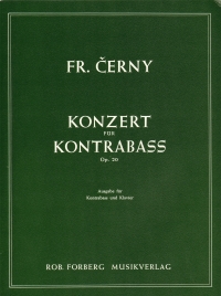 Czerny Concerto Op20 Double Bass & Piano Sheet Music Songbook