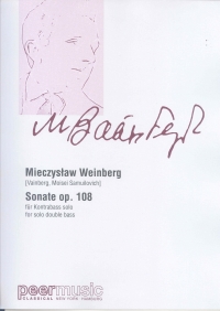 Weinberg Sonata For Double Bass Unaccompanied Sheet Music Songbook