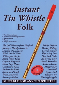 Instant Tin Whistle Folk (blue) Sheet Music Songbook