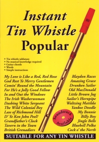 Instant Tin Whistle Popular (yellow) Sheet Music Songbook