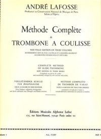 Lafosse Complete Method Vol 1 Inc Studies Trombone Sheet Music Songbook